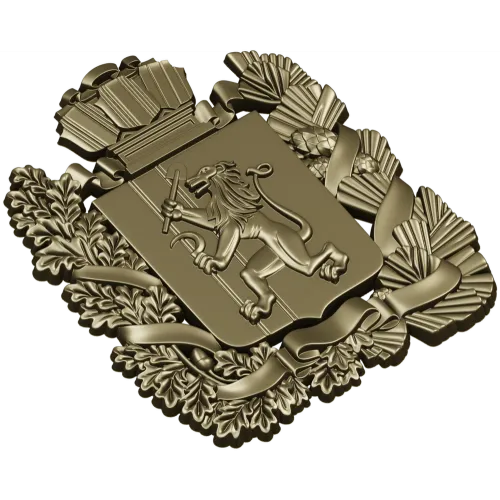 Герб Красноярска - 3D STL модель для ЧПУ