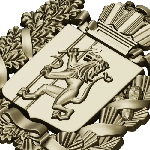 Герб Красноярска - 3D STL модель для ЧПУ