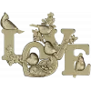 LOVE - 3D модель в формате STL с птицами и гнездом для ЧПУ