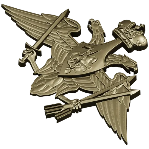 Emblem of the Strategic Missile Forces - STL 3D Model for CNC