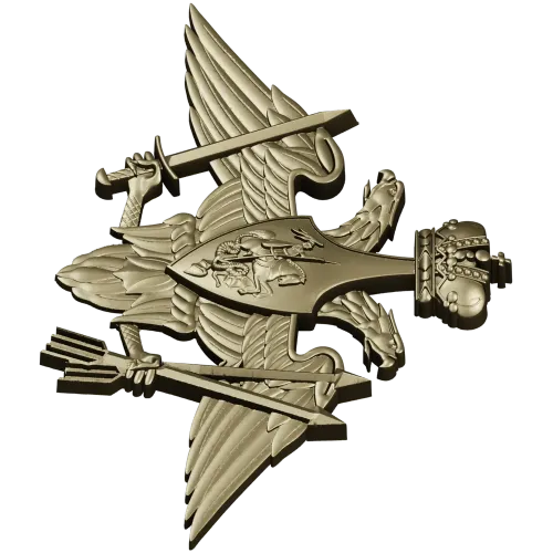 Emblem of the Strategic Missile Forces - STL 3D Model for CNC