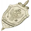 Criminal Investigation Shield - high-detail STL 3D model for CNC