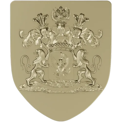 Heraldic Shield STL - Family Coat of Arms 3D Model for CNC