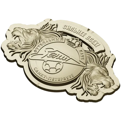 Zenit Lions Crest - STL 3D model for CNC milling