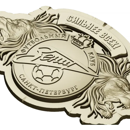 Zenit Lions Crest - STL 3D model for CNC milling