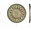Slavic Sun Medallion STL for CNC carving