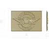 Officers of Russia Emblem STL Relief for CNC