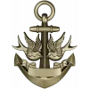 Anchor with Swallows - STL 3D model for CNC