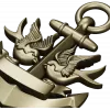 Anchor with Swallows - STL 3D model for CNC