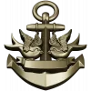 Anchor with Swallows - STL 3D model for CNC
