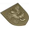 Heraldic Eagle and Marten Shield - high-relief STL 3D model for CNC