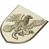 Heraldic Eagle and Marten Shield - high-relief STL 3D model for CNC