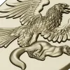 Heraldic Eagle and Marten Shield - high-relief STL 3D model for CNC