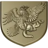 Heraldic Eagle and Marten Shield - high-relief STL 3D model for CNC