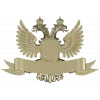 Двуглавый орёл с щитом и лентой - 3D модель STL для ЧПУ