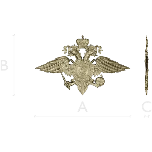 Герб МВД - 3D модель в формате STL для ЧПУ