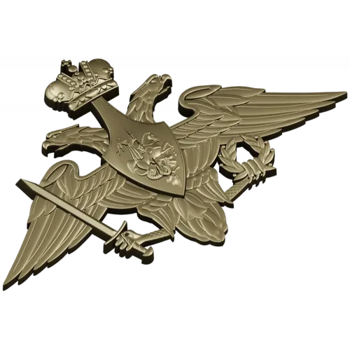 Герб Министерства Обороны РФ - 3D модель для ЧПУ (STL)