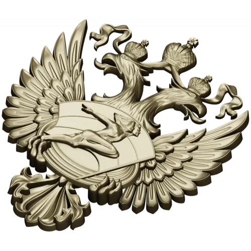 Герб Министерства спорта - 3D STL модель для ЧПУ