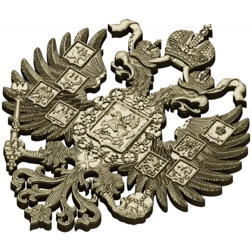 Imperial Russian Double-Headed Eagle STL 3D Model for CNC
