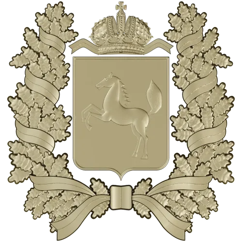 Tomsk Oblast Coat of Arms STL 3D Model for CNC Milling