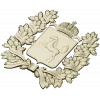 Tomsk Oblast Coat of Arms STL 3D Model for CNC Milling