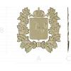 Tomsk Oblast Coat of Arms STL 3D Model for CNC Milling
