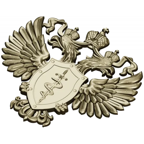 Герб ФСКН - 3D модель STL для ЧПУ