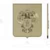 Heraldic Double-Headed Eagle Shield STL 3D Model