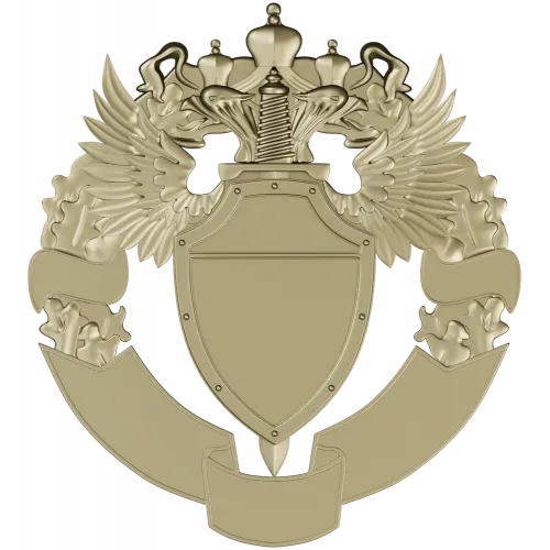 Двуглавый орёл - рельефный герб в формате STL для ЧПУ