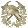 Firefighter Emblem 3D STL Model for CNC Milling