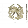 Firefighter Emblem 3D STL Model for CNC Milling