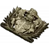 Heraldic Crest 3D STL for CNC - Ornate Coat of Arms
