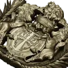 Heraldic Crest 3D STL for CNC - Ornate Coat of Arms