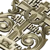 Golgotha Acanthus Cross - STL 3D Model for CNC
