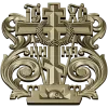 Golgotha Acanthus Cross - STL 3D Model for CNC