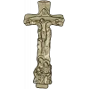 Trinity Relief Crucifix STL for CNC carving