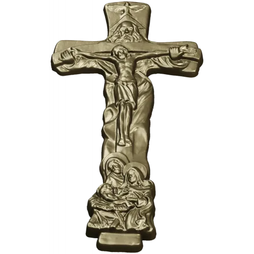 Trinity Relief Crucifix STL for CNC carving