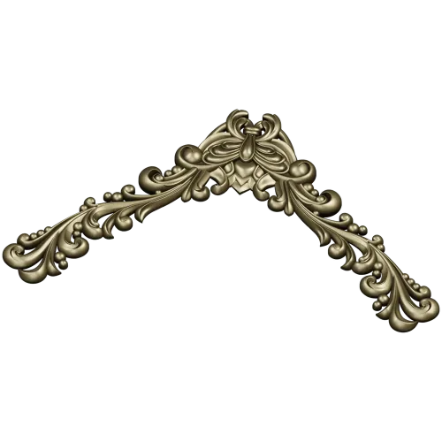 Baroque Acanthus Corner STL for CNC Milling