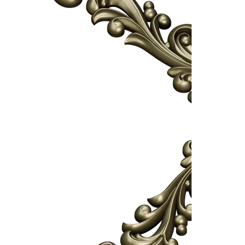 Baroque Acanthus Corner STL for CNC Milling