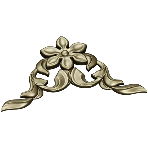 Floral Corner Ornament STL for CNC