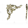 Floral Corner Ornament STL for CNC
