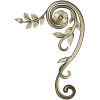 Spiral Floral Corner STL for CNC Milling