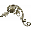 Spiral Floral Corner STL for CNC Milling
