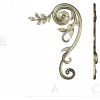 Spiral Floral Corner STL for CNC Milling