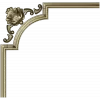 Baroque corner blossom - STL 3D model for CNC router