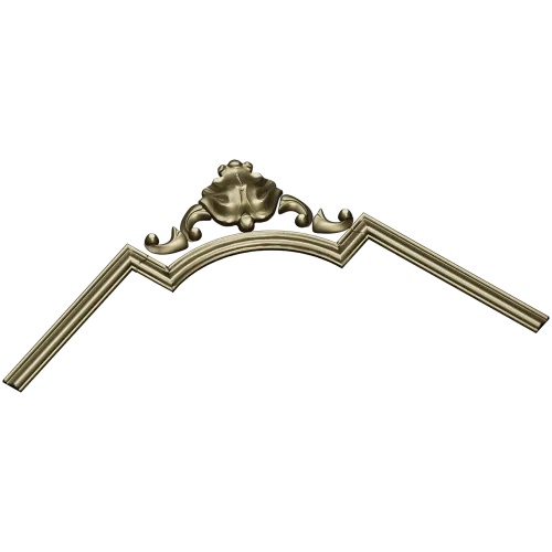 Baroque corner blossom - STL 3D model for CNC router