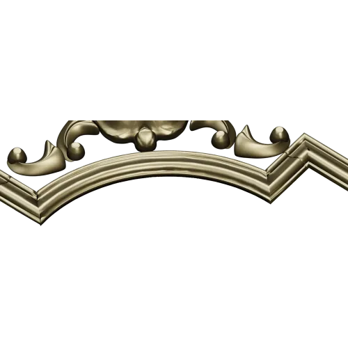 Baroque corner blossom - STL 3D model for CNC router