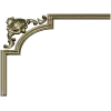 Baroque corner blossom - STL 3D model for CNC router