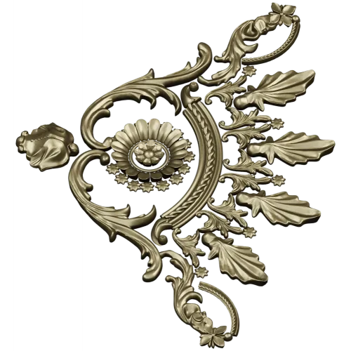 Ornate Rosette Corner STL for CNC