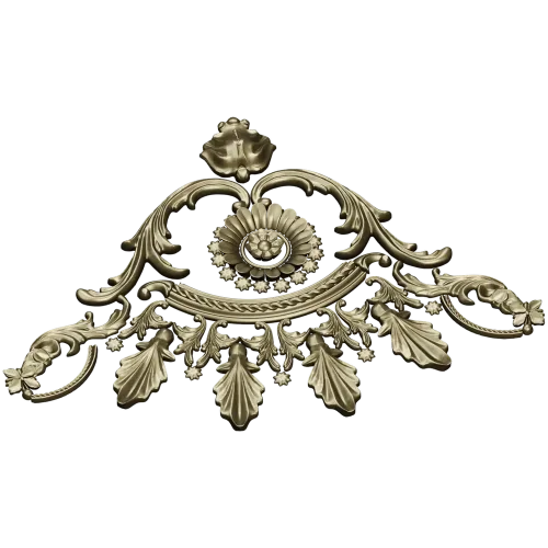 Ornate Rosette Corner STL for CNC